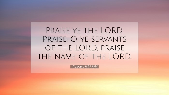 Picture 07 - Psalms 113:1 KJV Desktop Wallpaper - Praise ye the LORD. Praise, O ye servants of the - Desktop Bible Verse Wallpaper