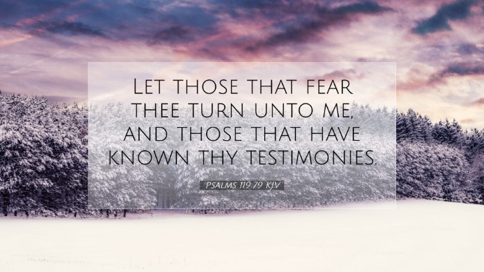 Picture 07 - Psalms 119:79 KJV Desktop Wallpaper - Let those that fear thee turn unto me, and those - Desktop Bible Verse Wallpaper