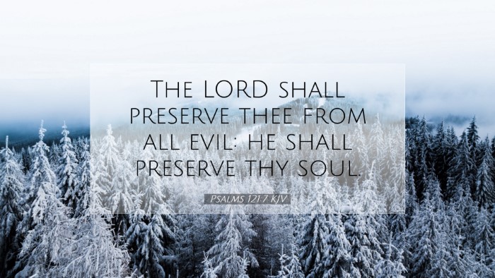Picture 07 - Psalms 121:7 KJV Desktop Wallpaper - The LORD shall preserve thee from all evil: he - Desktop Bible Verse Wallpaper