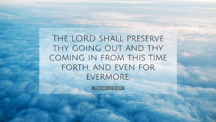 Picture 07 - Psalms 121:8 KJV Desktop Wallpaper - The LORD shall preserve thy going out and thy - Desktop Bible Verse Wallpaper