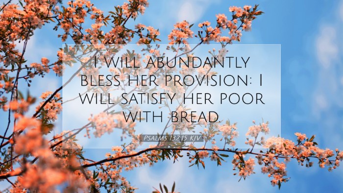Picture 07 - Psalms 132:15 KJV Desktop Wallpaper - I will abundantly bless her provision: I will - Desktop Bible Verse Wallpaper