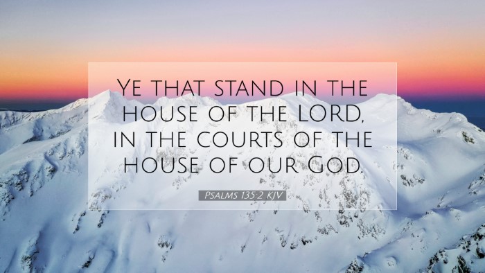 Picture 07 - Psalms 135:2 KJV Desktop Wallpaper - Ye that stand in the house of the LORD, in the - Desktop Bible Verse Wallpaper