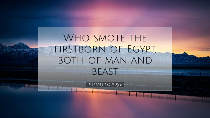 Picture 07 - Psalms 135:8 KJV Desktop Wallpaper - Who smote the firstborn of Egypt, both of man and - Desktop Bible Verse Wallpaper
