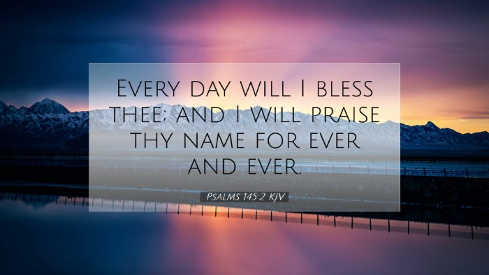 Picture 07 - Psalms 145:2 KJV Desktop Wallpaper - Every day will I bless thee; and I will praise - Desktop Bible Verse Wallpaper