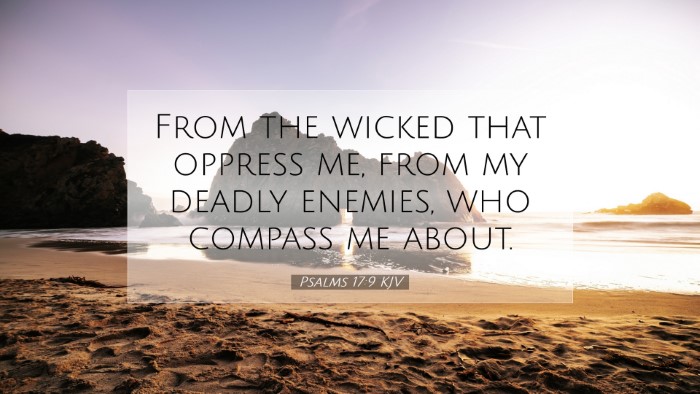 Picture 07 - Psalms 17:9 KJV Desktop Wallpaper - From the wicked that oppress me, from my deadly - Desktop Bible Verse Wallpaper