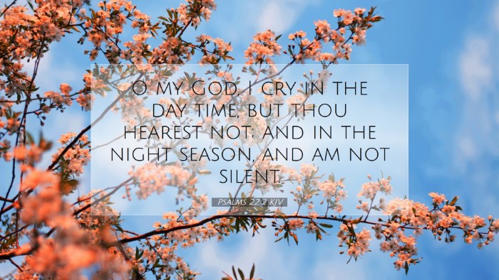 Picture 07 - Psalms 22:2 KJV Desktop Wallpaper - O my God, I cry in the day time, but thou hearest - Desktop Bible Verse Wallpaper