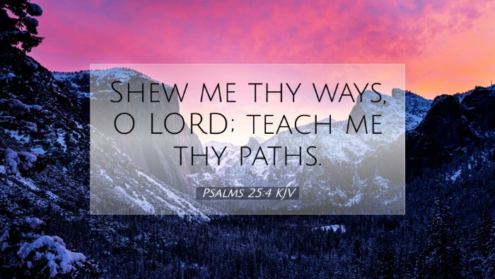 Picture 07 - Psalms 25:4 KJV Desktop Wallpaper - Shew me thy ways, O LORD; teach me thy - Desktop Bible Verse Wallpaper