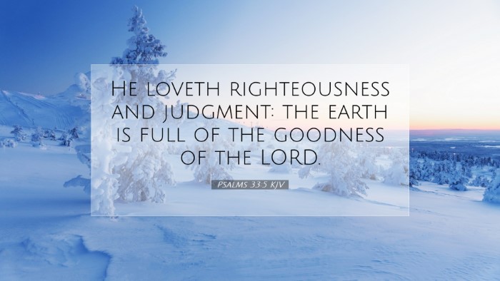 Picture 07 - Psalms 33:5 KJV Desktop Wallpaper - He loveth righteousness and judgment: the earth - Desktop Bible Verse Wallpaper