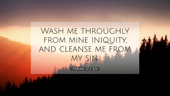 Picture 07 - Psalms 51:2 KJV Desktop Wallpaper - Wash me throughly from mine iniquity, and cleanse - Desktop Bible Verse Wallpaper
