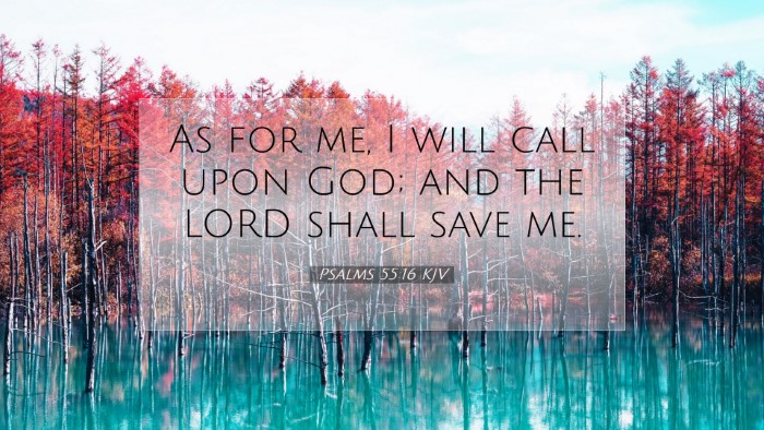 Picture 07 - Psalms 55:16 KJV Desktop Wallpaper - As for me, I will call upon God; and the LORD - Desktop Bible Verse Wallpaper