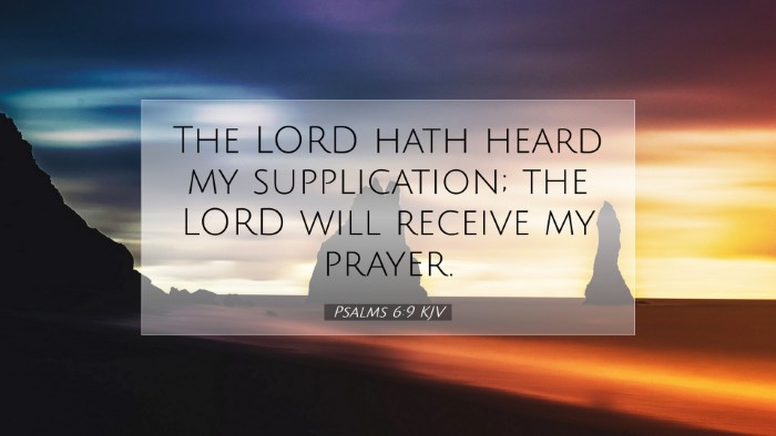 Picture 07 - Psalms 6:9 KJV Desktop Wallpaper - The LORD hath heard my supplication; the LORD - Desktop Bible Verse Wallpaper