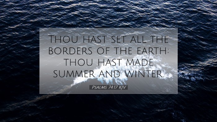 Picture 07 - Psalms 74:17 KJV Desktop Wallpaper - Thou hast set all the borders of the earth: thou - Desktop Bible Verse Wallpaper