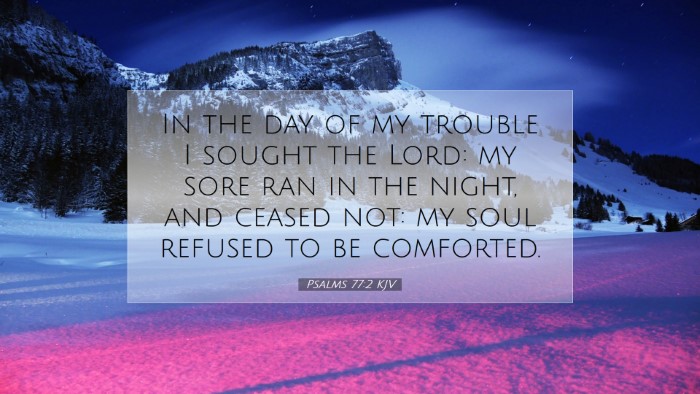 Picture 07 - Psalms 77:2 KJV Desktop Wallpaper - In the day of my trouble I sought the Lord: my - Desktop Bible Verse Wallpaper
