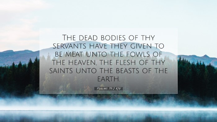 Picture 07 - Psalms 79:2 KJV Desktop Wallpaper - The dead bodies of thy servants have they given - Desktop Bible Verse Wallpaper