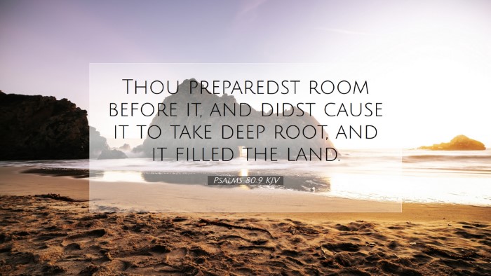 Picture 07 - Psalms 80:9 KJV Desktop Wallpaper - Thou preparedst room before it, and didst cause - Desktop Bible Verse Wallpaper