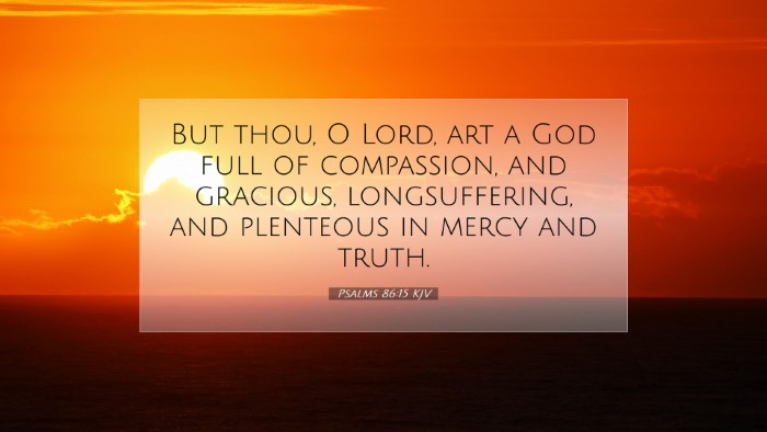 Picture 07 - Psalms 86:15 KJV Desktop Wallpaper - But thou, O Lord, art a God full of compassion, - Desktop Bible Verse Wallpaper