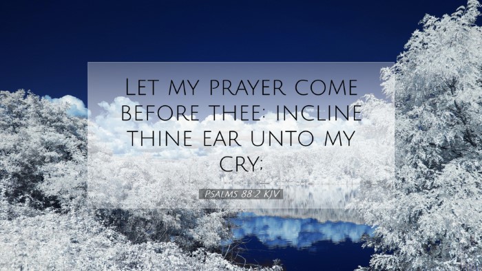 Picture 07 - Psalms 88:2 KJV Desktop Wallpaper - Let my prayer come before thee: incline thine ear - Desktop Bible Verse Wallpaper