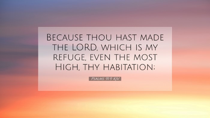 Picture 07 - Psalms 91:9 KJV Desktop Wallpaper - Because thou hast made the LORD, which is my - Desktop Bible Verse Wallpaper