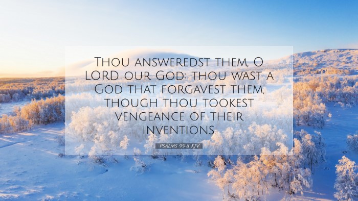 Picture 07 - Psalms 99:8 KJV Desktop Wallpaper - Thou answeredst them, O LORD our God: thou wast a - Desktop Bible Verse Wallpaper