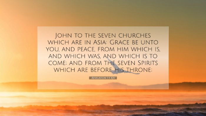Picture 07 - Revelation 1:4 KJV Desktop Wallpaper - John to the seven churches which are in Asia: - Desktop Bible Verse Wallpaper
