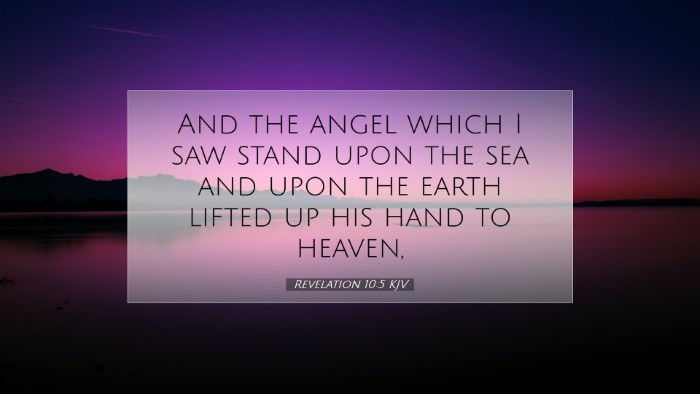 Picture 07 - Revelation 10:5 KJV Desktop Wallpaper - And the angel which I saw stand upon the sea and - Desktop Bible Verse Wallpaper
