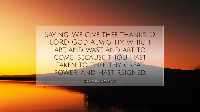 Picture 07 - Revelation 11:17 KJV Desktop Wallpaper - Saying, We give thee thanks, O LORD God Almighty, - Desktop Bible Verse Wallpaper