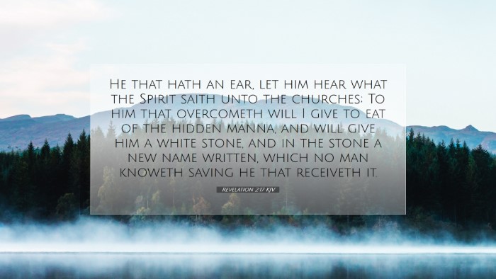 Picture 07 - Revelation 2:17 KJV Desktop Wallpaper - He that hath an ear, let him hear what the Spirit - Desktop Bible Verse Wallpaper