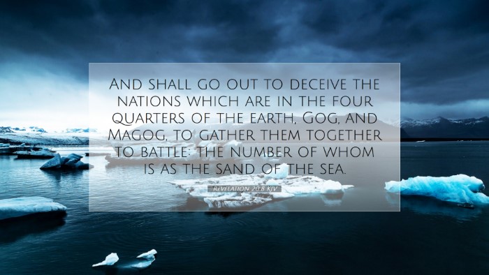 Picture 07 - Revelation 20:8 KJV Desktop Wallpaper - And shall go out to deceive the nations which are - Desktop Bible Verse Wallpaper