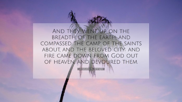 Picture 07 - Revelation 20:9 KJV Desktop Wallpaper - And they went up on the breadth of the earth, and - Desktop Bible Verse Wallpaper
