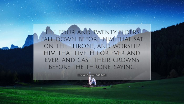 Picture 07 - Revelation 4:10 KJV Desktop Wallpaper - The four and twenty elders fall down before him - Desktop Bible Verse Wallpaper