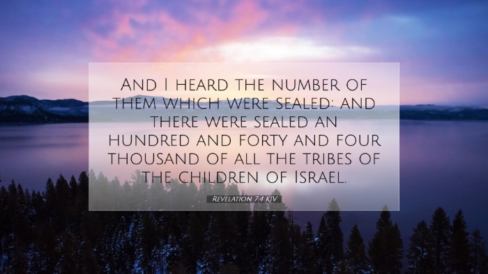 Picture 07 - Revelation 7:4 KJV Desktop Wallpaper - And I heard the number of them which were sealed: - Desktop Bible Verse Wallpaper