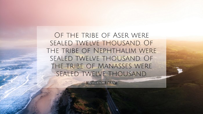 Picture 07 - Revelation 7:6 KJV Desktop Wallpaper - Of the tribe of Aser were sealed twelve thousand. - Desktop Bible Verse Wallpaper