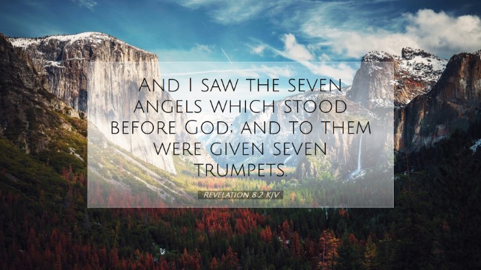 Picture 07 - Revelation 8:2 KJV Desktop Wallpaper - And I saw the seven angels which stood before - Desktop Bible Verse Wallpaper