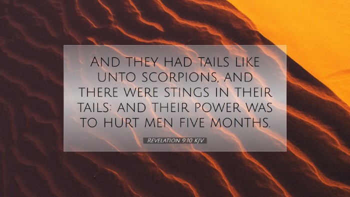 Picture 07 - Revelation 9:10 KJV Desktop Wallpaper - And they had tails like unto scorpions, and there - Desktop Bible Verse Wallpaper