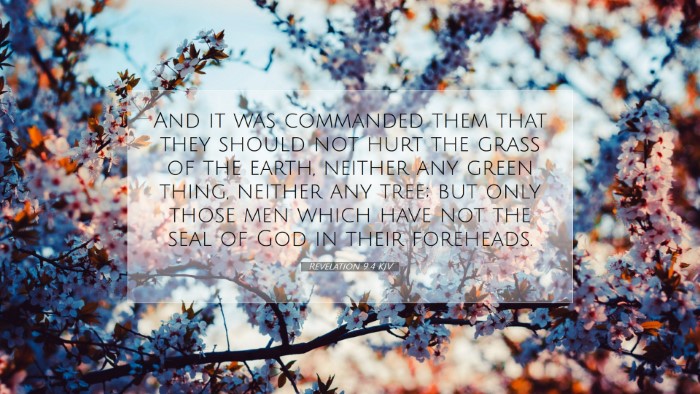 Picture 07 - Revelation 9:4 KJV Desktop Wallpaper - And it was commanded them that they should not - Desktop Bible Verse Wallpaper