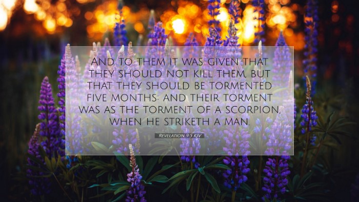 Picture 07 - Revelation 9:5 KJV Desktop Wallpaper - And to them it was given that they should not - Desktop Bible Verse Wallpaper