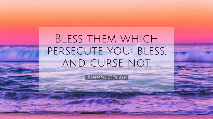 Picture 07 - Romans 12:14 KJV Desktop Wallpaper - Bless them which persecute you: bless, and curse - Desktop Bible Verse Wallpaper