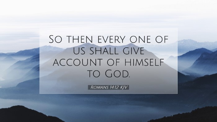 Picture 07 - Romans 14:12 KJV Desktop Wallpaper - So then every one of us shall give account of - Desktop Bible Verse Wallpaper