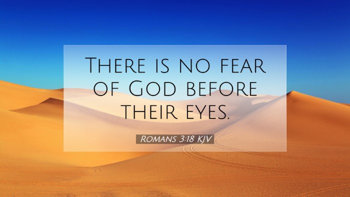 Picture 07 - Romans 3:18 KJV Desktop Wallpaper - There is no fear of God before their - Desktop Bible Verse Wallpaper