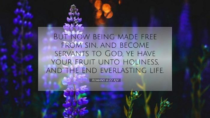 Picture 07 - Romans 6:22 KJV Desktop Wallpaper - But now being made free from sin, and become - Desktop Bible Verse Wallpaper