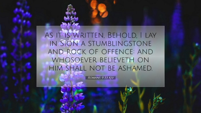 Picture 07 - Romans 9:33 KJV Desktop Wallpaper - As it is written, Behold, I lay in Sion a - Desktop Bible Verse Wallpaper