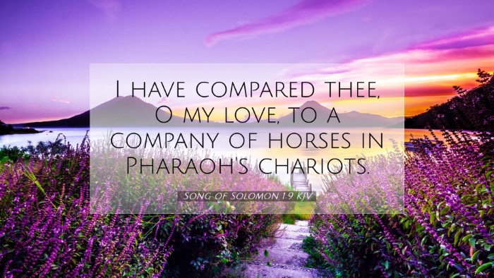 Picture 07 - Song of Solomon 1:9 KJV Desktop Wallpaper - I have compared thee, O my love, to a company of - Desktop Bible Verse Wallpaper