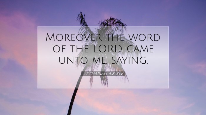 Picture 07 - Zechariah 4:8 KJV Desktop Wallpaper - Moreover the word of the LORD came unto me, - Desktop Bible Verse Wallpaper