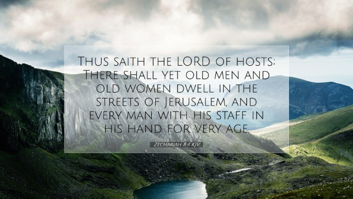 Picture 07 - Zechariah 8:4 KJV Desktop Wallpaper - Thus saith the LORD of hosts; There shall yet old - Desktop Bible Verse Wallpaper
