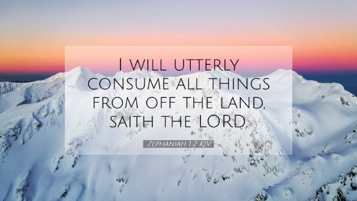 Picture 07 - Zephaniah 1:2 KJV Desktop Wallpaper - I will utterly consume all things from off the - Desktop Bible Verse Wallpaper
