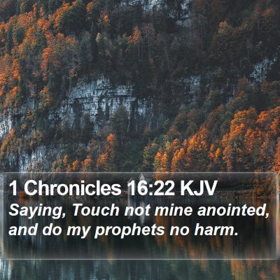 1 Chronicles 16:22 KJV Bible Verse Image