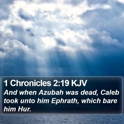 1 Chronicles 2:19 KJV Bible Verse Image