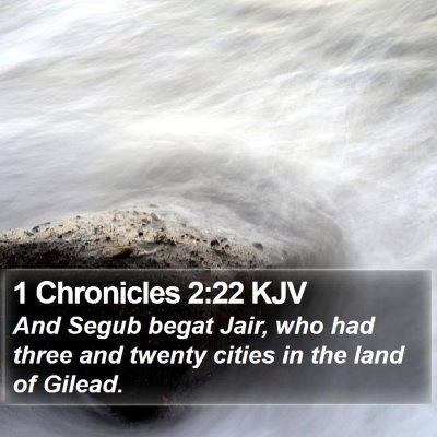 1 Chronicles 2:22 KJV Bible Verse Image