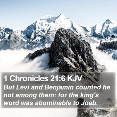 1 Chronicles 21:6 KJV Bible Verse Image