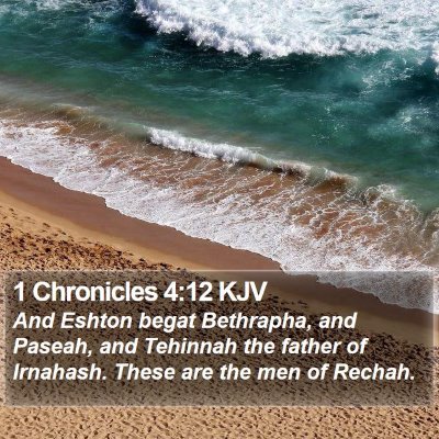 1 Chronicles 4:12 KJV Bible Verse Image